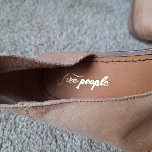 Free People Mont Blanc Womens Tan Slip On Leather Sandal Size 37.5 (7.5) - Picture 7 of 10